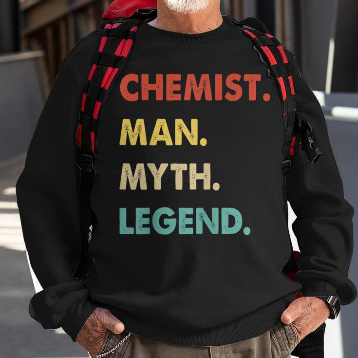 Herren Chemiker Mann Mythos Legende Sweatshirt Geschenke für alte Männer