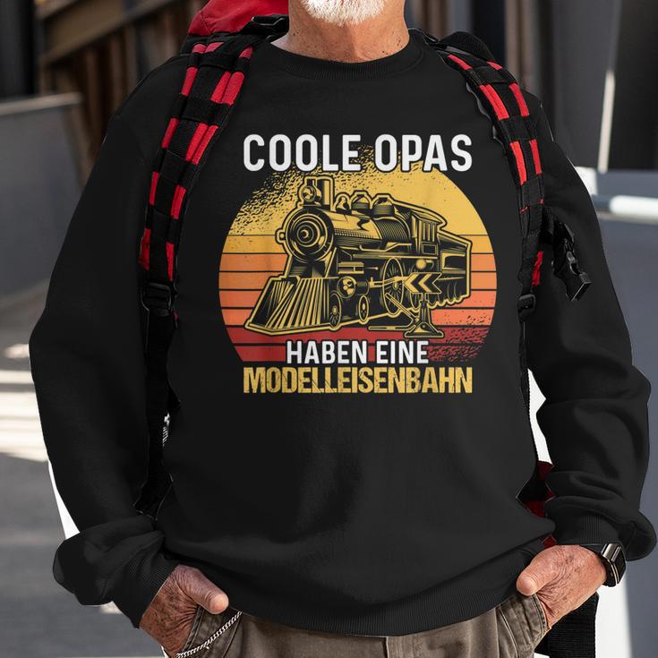 Herren Coole Opas Haben Eine Modelleisenbahn Sweatshirt Geschenke für alte Männer