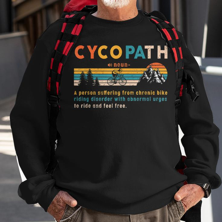 Herren Cycopath Mountainbike Sweatshirt, Lustig für MTB Biker Geschenke für alte Männer