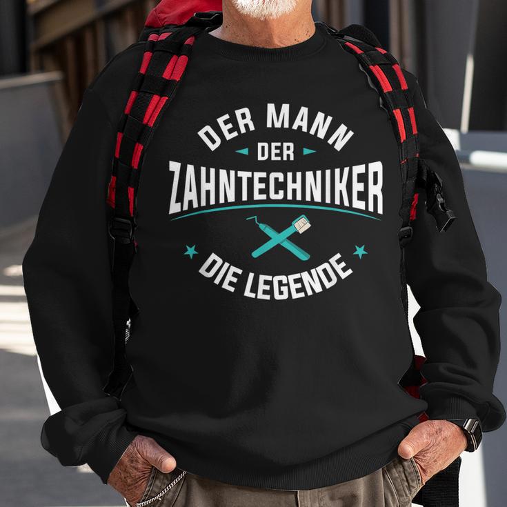 Herren Der Mann Der Zahntechniker Die Legende Zahnprothetiker Sweatshirt Geschenke für alte Männer