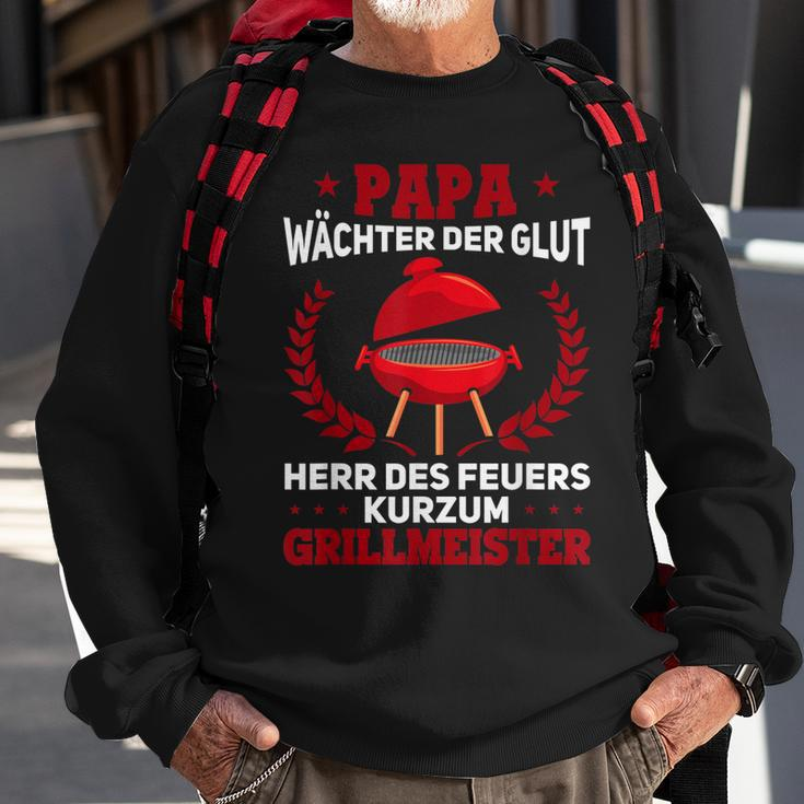 Herren Grill Barbecue Spruch Bbq Lustiges Papa Grillkönig Sweatshirt Geschenke für alte Männer