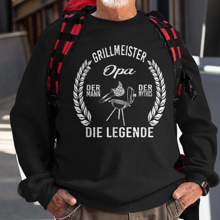 Herren Grillmeister Opa Der Mann Die Legende Sweatshirt Geschenke für alte Männer