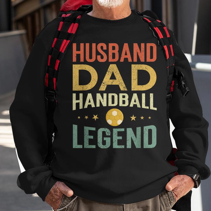 Herren Handball Legende & Vater Retro Sweatshirt, Perfekt für Spieler Geschenke für alte Männer