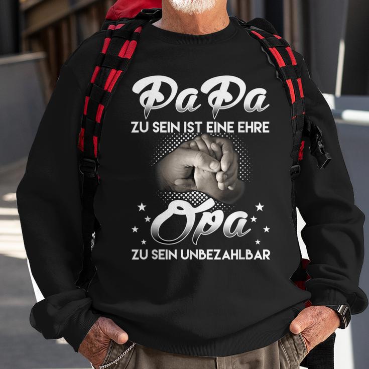 Herren Herren Ich Habe Zwei Titel Papa Und Opa Geschenk Sweatshirt Geschenke für alte Männer