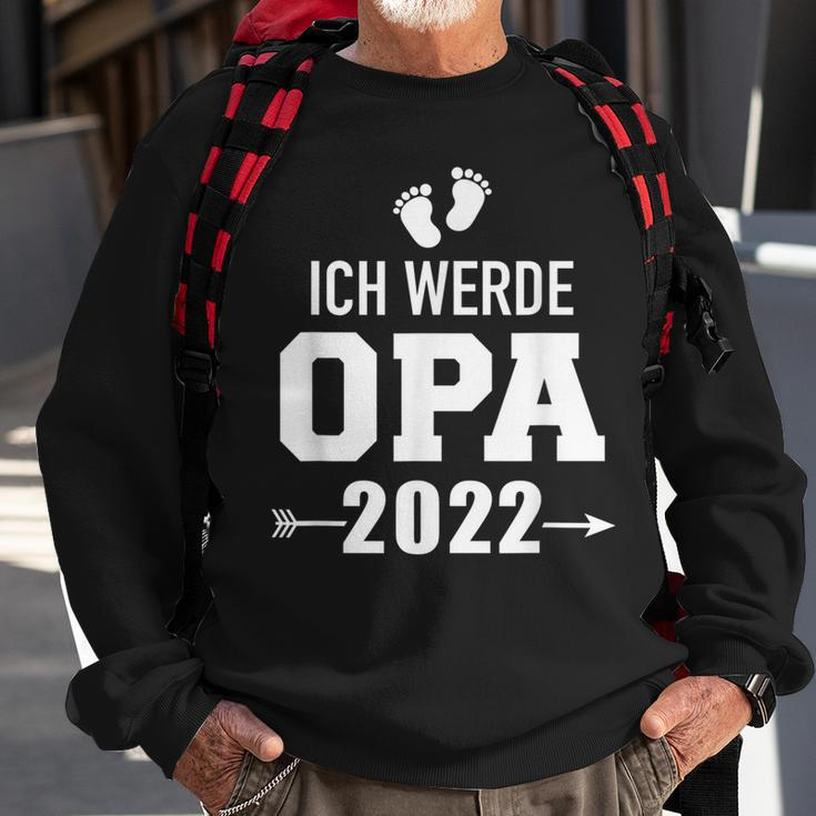 Herren Ich Werde Opa 2022 Schwangerschaft Verkünden Sweatshirt Geschenke für alte Männer