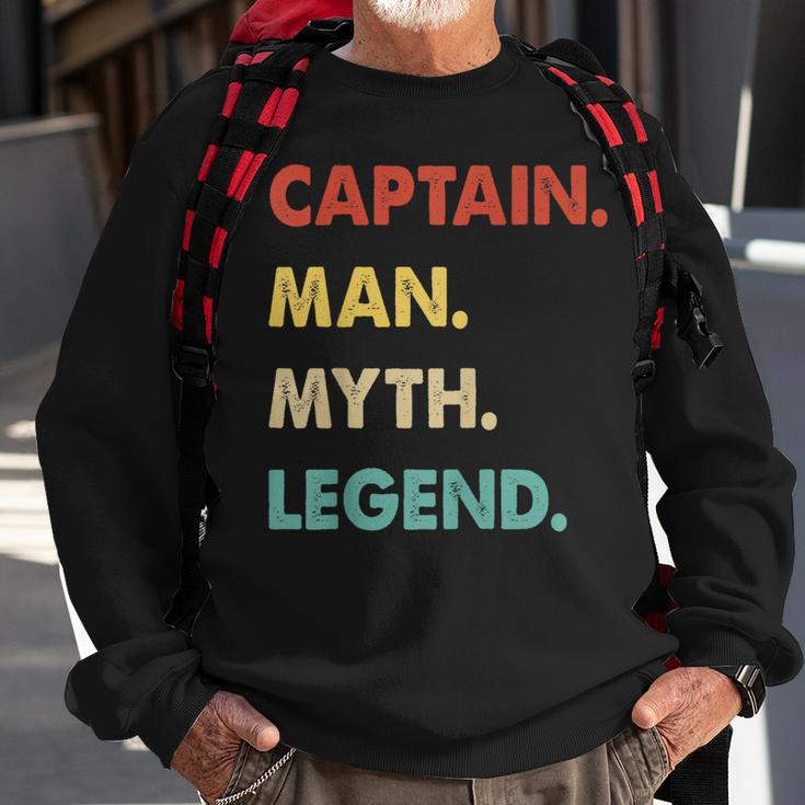 Herren Kapitän Mann Mythos Legende Sweatshirt Geschenke für alte Männer