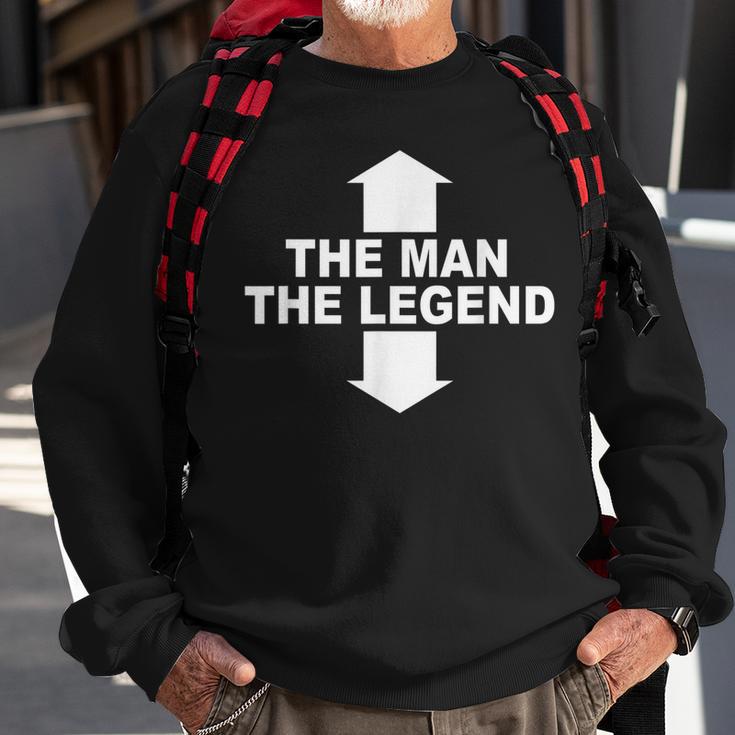 Herren The Man The Legend Lustiges Mann Legende Pfeile Männer Sweatshirt Geschenke für alte Männer