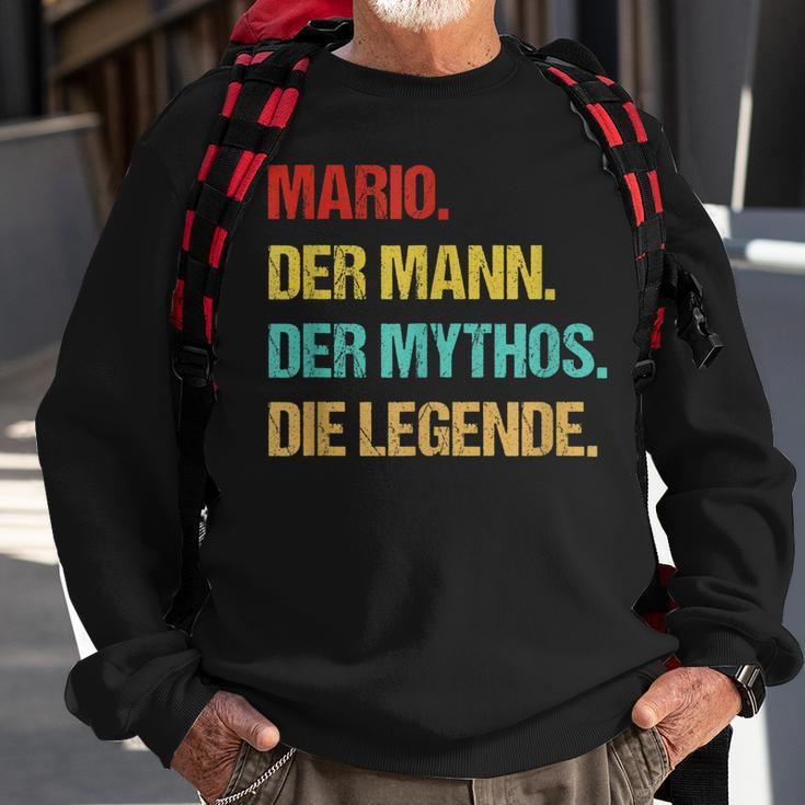 Herren Mario Der Mann Der Mythos Die Legende Sweatshirt Geschenke für alte Männer