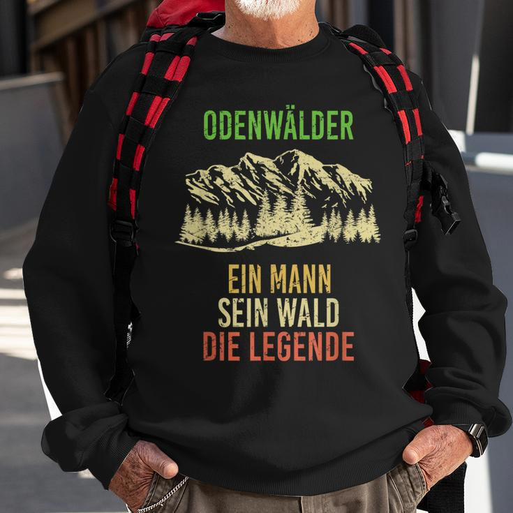 Herren Odenwälder Ein Mann Sein Wald Die Legende Sweatshirt Geschenke für alte Männer