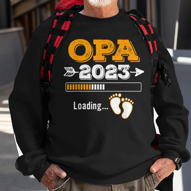 Herren Opa 2023 Loading Sweatshirt, Werdender Opa Nachwuchs Lustig Geschenke für alte Männer