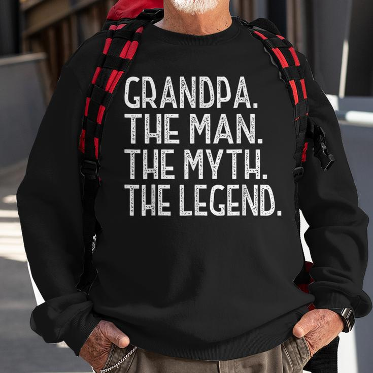 Herren Opa Der Mann Der Myth The Legend Großvater V4 Sweatshirt Geschenke für alte Männer