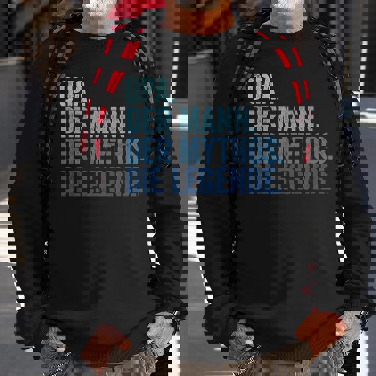 Herren Opa Der Mann Der Mythos Die Legende Vintage Retro Opa Sweatshirt Geschenke für alte Männer