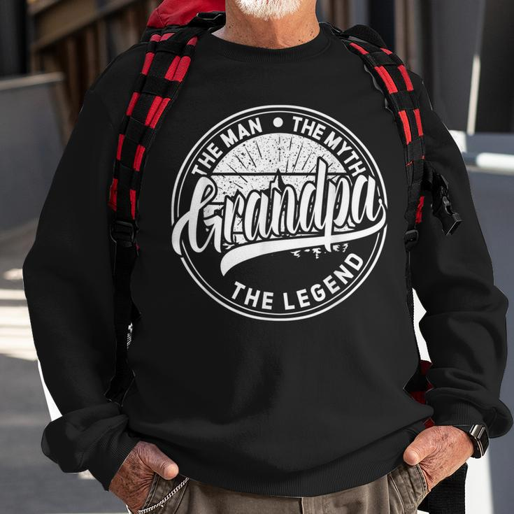 Herren Opa The Man The Myth The Legend Vatertag V2 Sweatshirt Geschenke für alte Männer