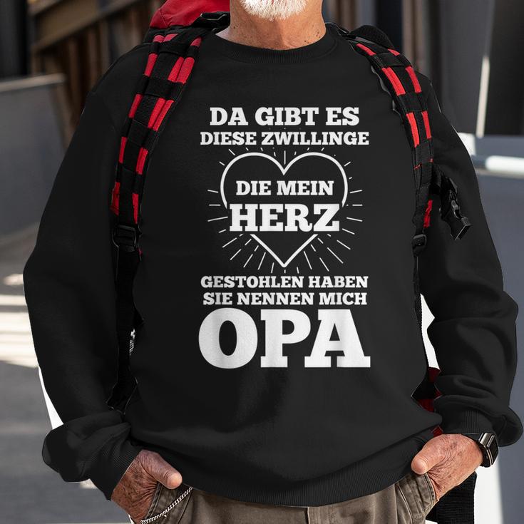 Herren Opa Zwilling Enkel Großvater Sweatshirt Geschenke für alte Männer