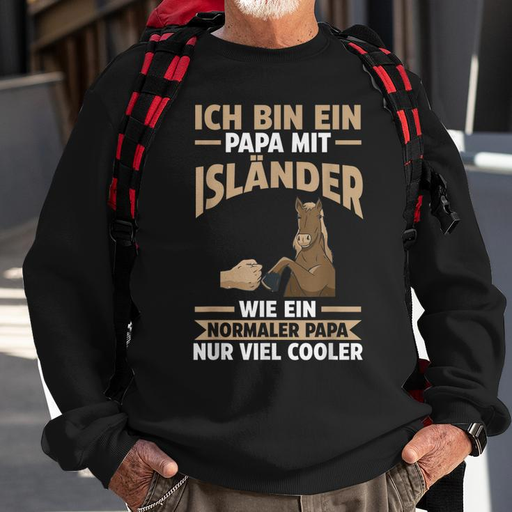 Herren Pferd Isländer Papa Vater Vatertag Reiter Sweatshirt Geschenke für alte Männer