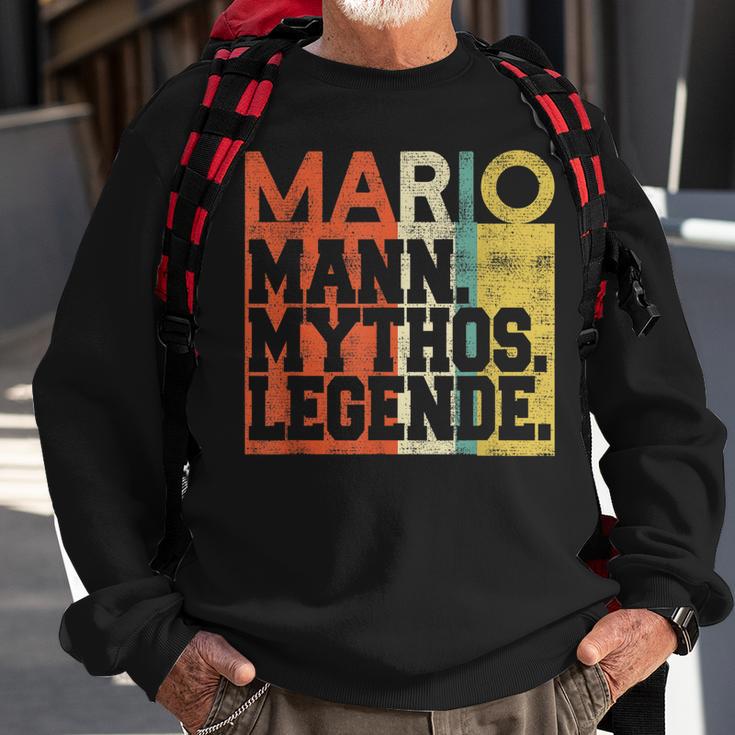 Herren Retro Mario Mann Mythos Legende Geburtstag Geschenk Sweatshirt Geschenke für alte Männer