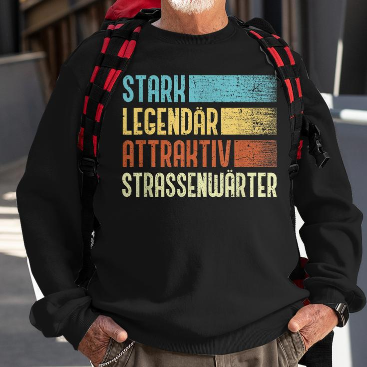 Herren Straßenwärter Stark Legendär Attraktiv Strassenwärter Sweatshirt Geschenke für alte Männer