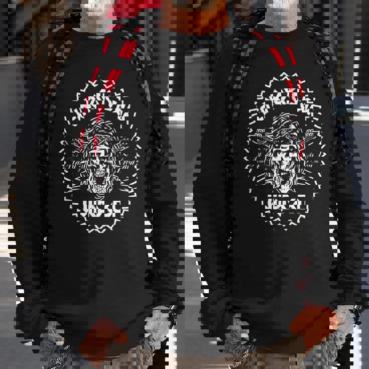 Herren Sweatshirt zum 60. Geburtstag, Heavy Metal Rockstar & Gitarre Design Geschenke für alte Männer