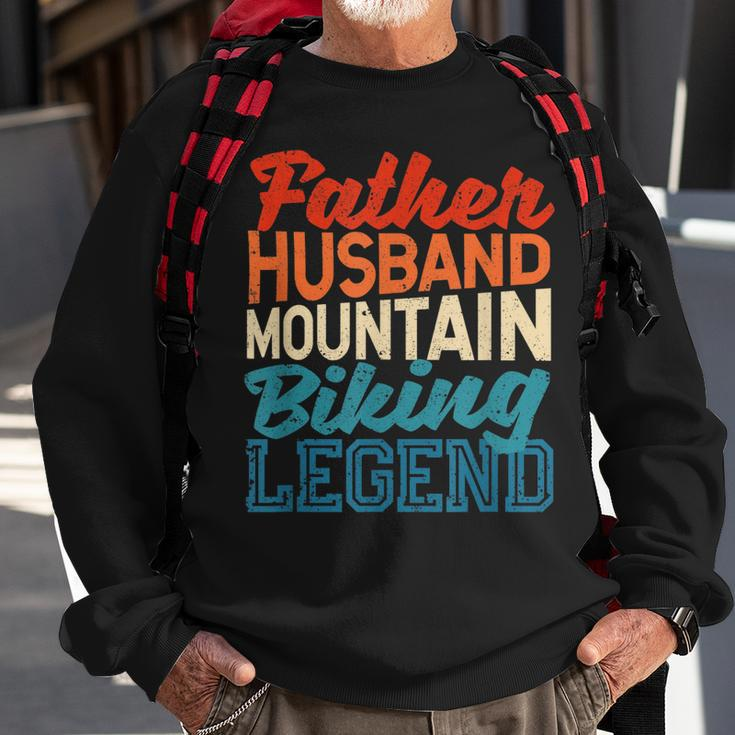 Herren Vater Ehemann Mountainbike Legende Vatertag Biker Sweatshirt Geschenke für alte Männer