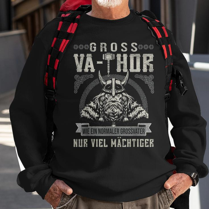 Herren Vathor Groß-Vathor Wikinger Opa Vatertag Großvater Sweatshirt Geschenke für alte Männer