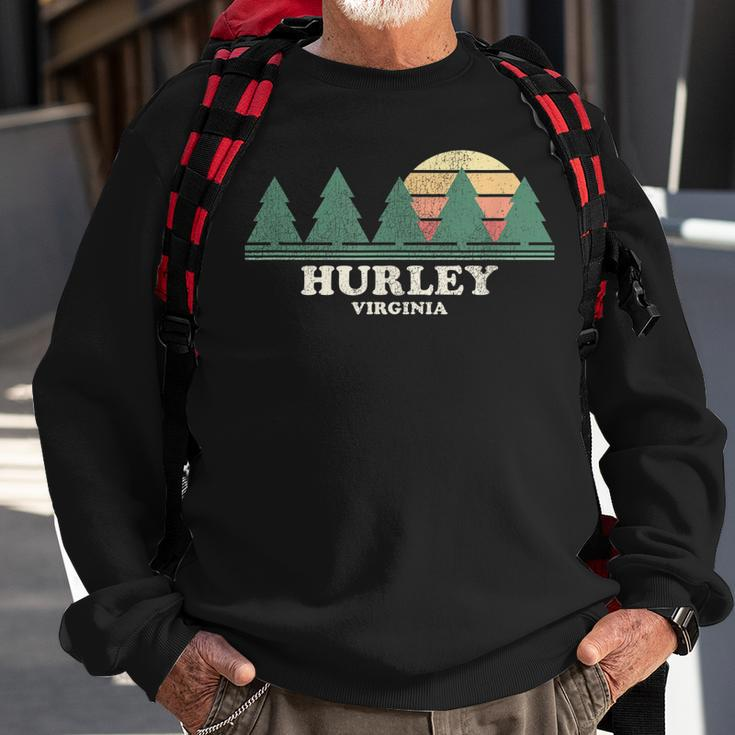 Hurley Va Vintage Throwback Retro 70S Design Sweatshirt Gifts for Old Men