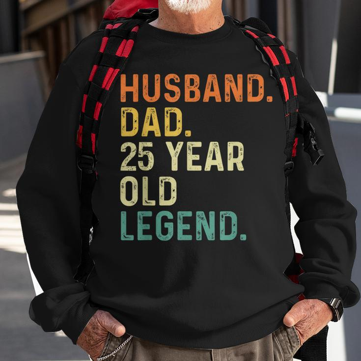 Husband Dad 25 Year Old Legend 25Th Birthday Retro Vintage Sweatshirt Gifts for Old Men