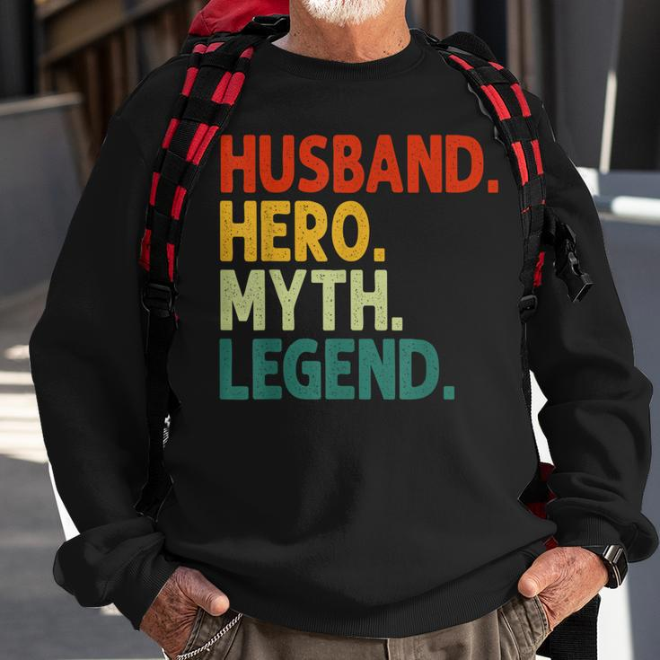 Husband Hero Myth Legend Retro Vintage Ehemann Sweatshirt Geschenke für alte Männer