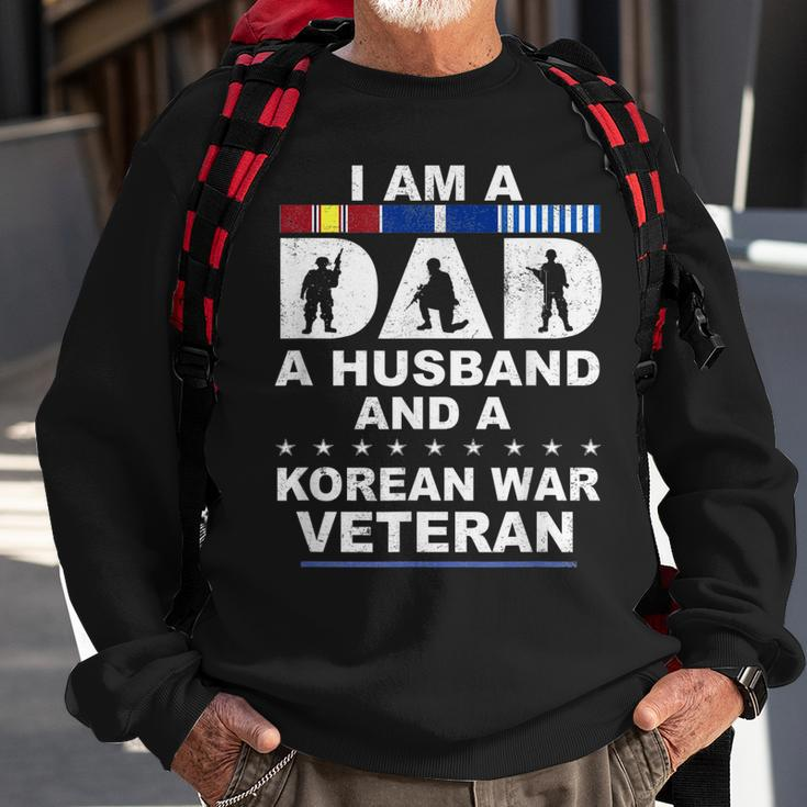 I Am A Dad A Husband And A Korean War Veteran Men Women Sweatshirt Graphic Print Unisex Gifts for Old Men