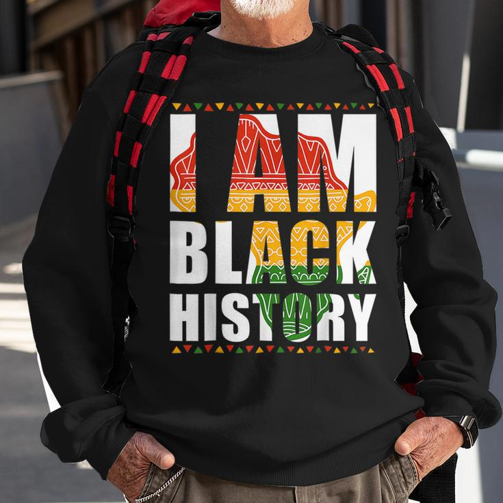 I Am Black Woman Black History Month Educated Black Girl V12 Sweatshirt Gifts for Old Men