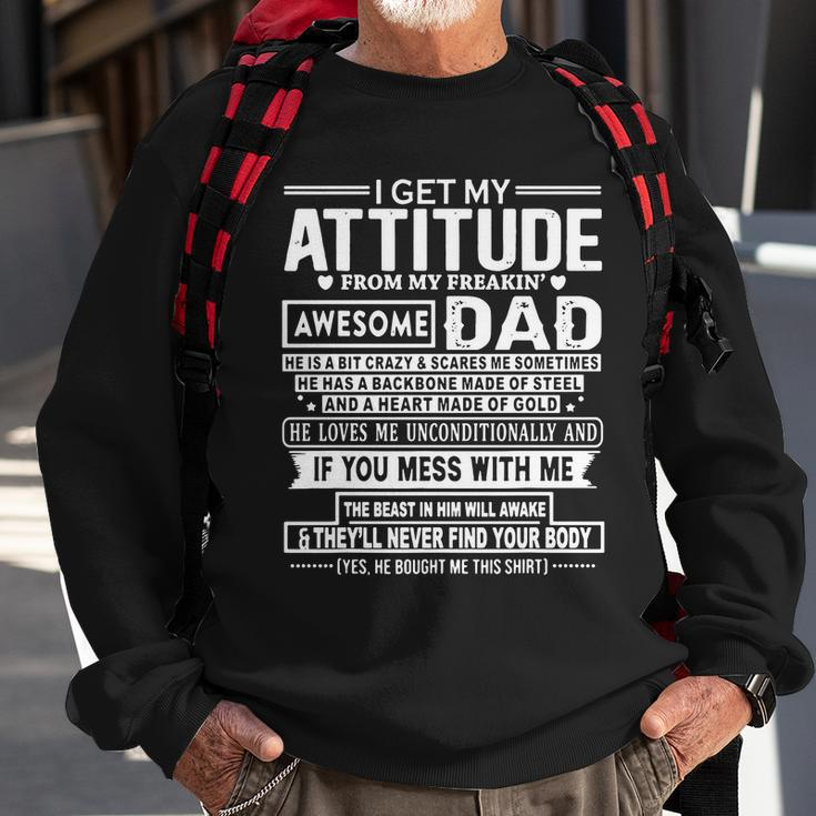 I Get My Attitude From My Freaking V2 Sweatshirt Gifts for Old Men