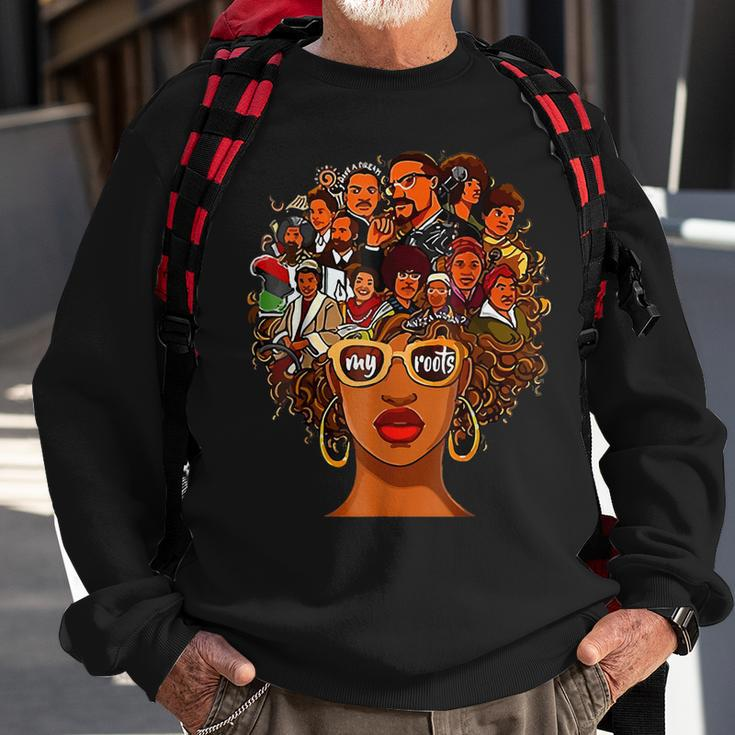 I Love My Roots Back Powerful History Month Pride Dna Gift V2 Sweatshirt Gifts for Old Men