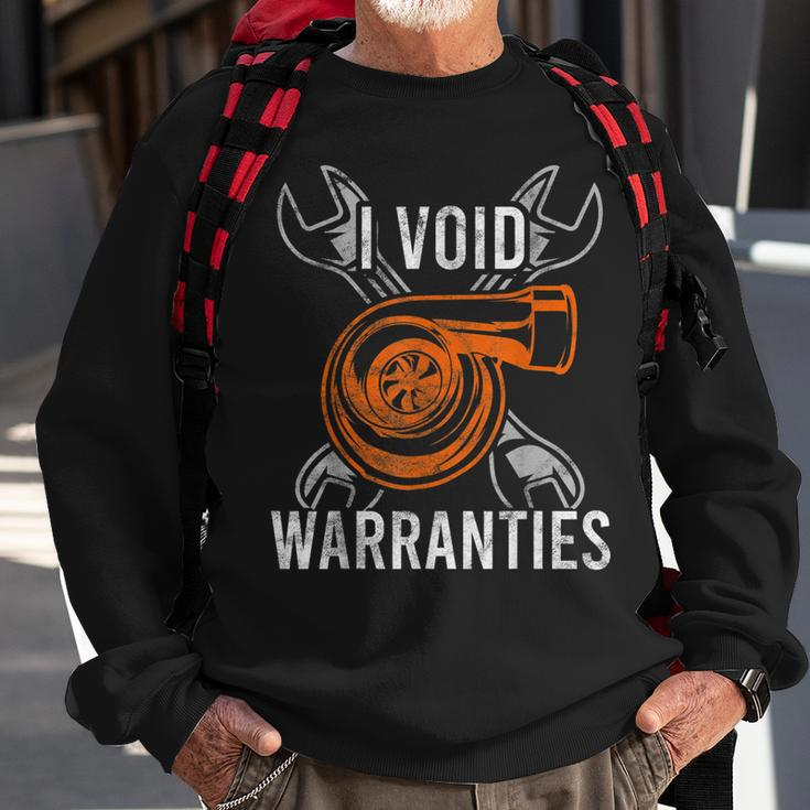 I Void Warranties Car Auto Mrcahnic Repairman Gift Sweatshirt Gifts for Old Men