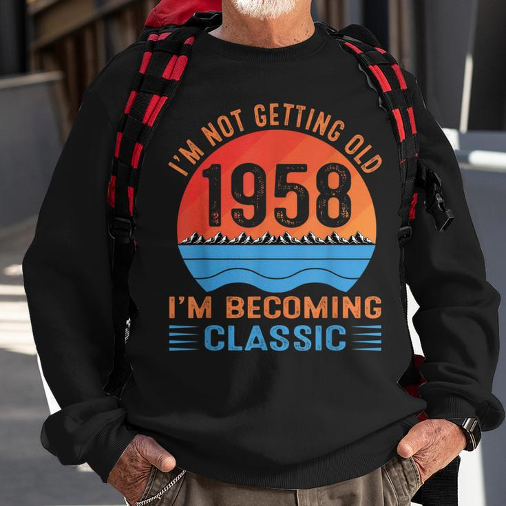Ich Werde Nicht Alt Ich Werde Ein Klassiker Vintage 1958 Sweatshirt Geschenke für alte Männer