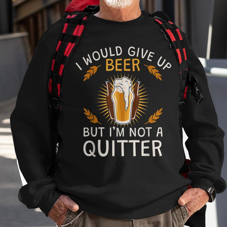 Ich Würde Auf Bier Verzichten Aber Ich Gebe Nicht Auf Sweatshirt Geschenke für alte Männer