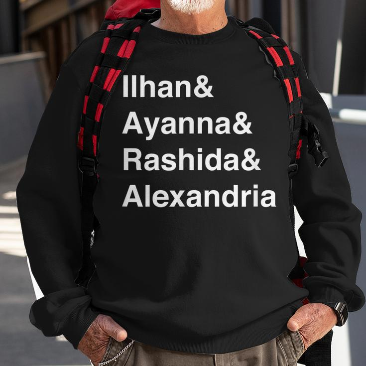 Ilhan Ayanna Rashida Alexandria Congress Democrat Sweatshirt Gifts for Old Men