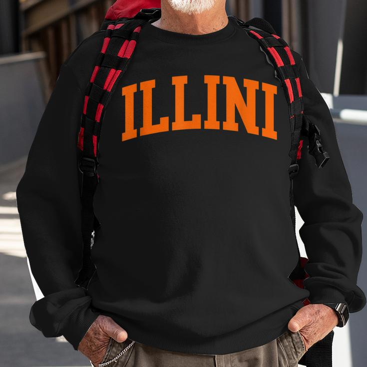 Illini Arch Athletic College University Alumni Style Sweatshirt Gifts for Old Men