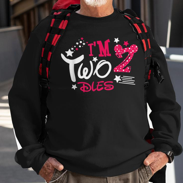 Im Twodles 2Nd Birthday Party Mouse Gift Sweatshirt Gifts for Old Men