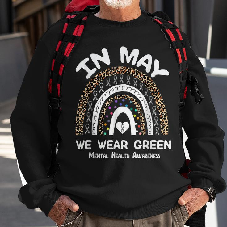 In May We Wear Green Mental Health Awareness Matters 2023 Sweatshirt Gifts for Old Men