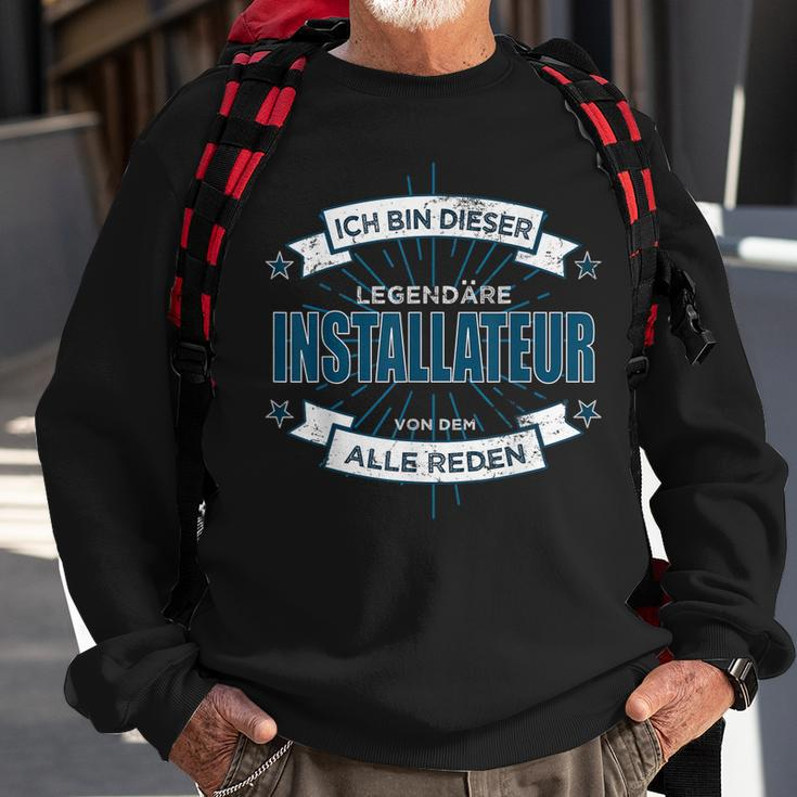 Installateur Lustig Geschenk Spass Spruch Legende Sweatshirt Geschenke für alte Männer