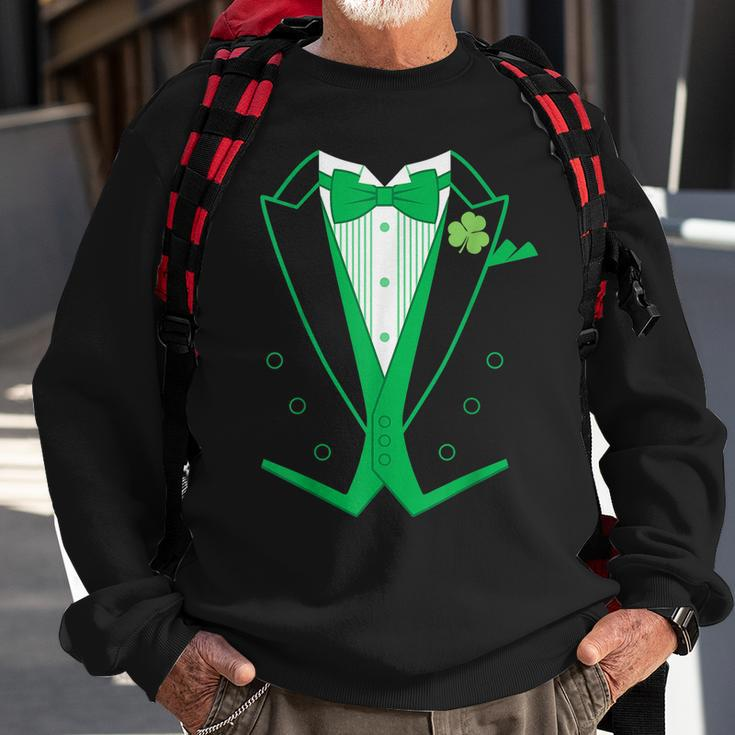 Irish Formal Tuxedo St Patricks Day Sweatshirt Gifts for Old Men