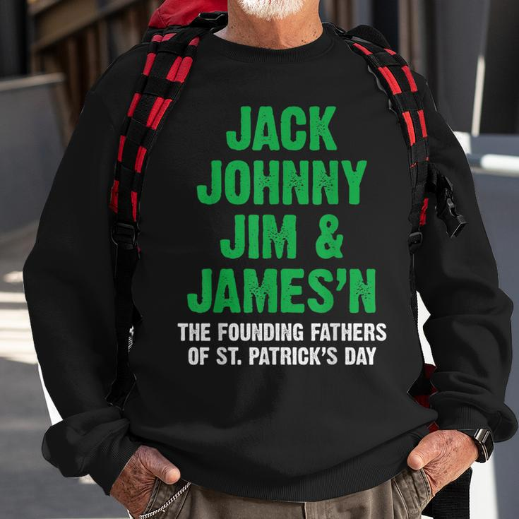 Irish Lucky Green St Patricks Day Founding Fathers Sweatshirt Gifts for Old Men
