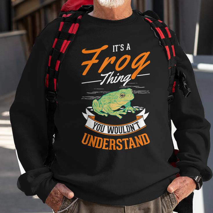 Its A Frog Thing You Wouldnt Understand Frog Sweatshirt Gifts for Old Men
