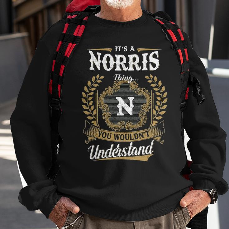 Its A Norris Thing You Wouldnt Understand Personalized Last Name Norris Family Crest Coat Of Arm Sweatshirt Gifts for Old Men