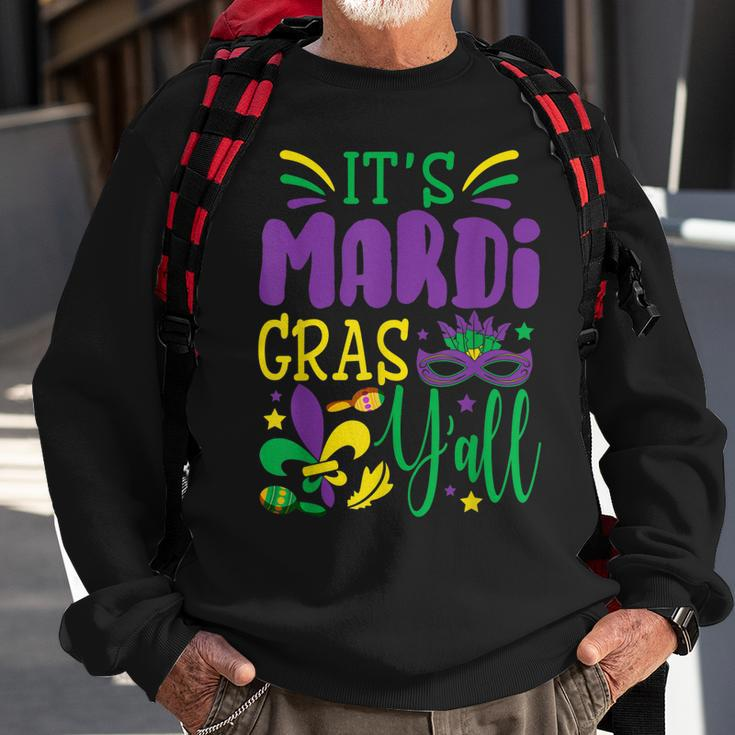 Its Mardi Gras Yall Mardi Gras Party Mask Costume  V3 Sweatshirt Gifts for Old Men