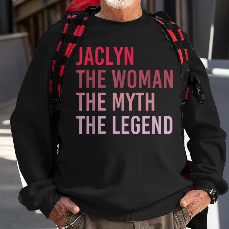 Jaclyn The Woman Myth Legend Personalized Name Birthday Gift Sweatshirt Gifts for Old Men