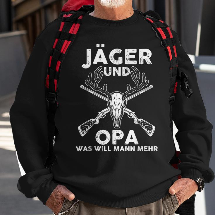 Jäger Und Opa War Will Mann Mehr Wald Sweatshirt Geschenke für alte Männer