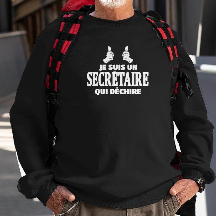 Je Suis Un Secrétaire Qui Déchire Sweatshirt Geschenke für alte Männer