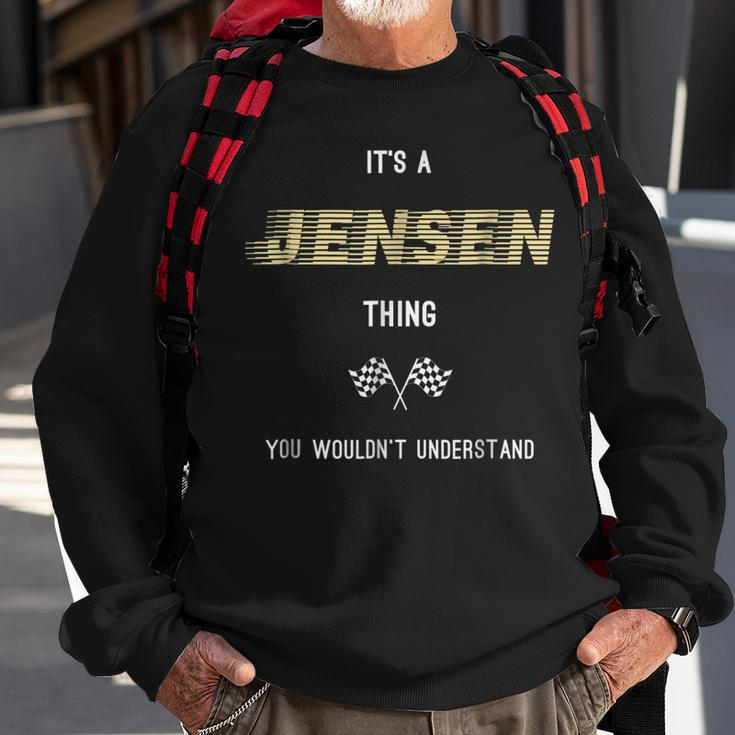 Jensen Cool Last Name Family Names Sweatshirt Gifts for Old Men
