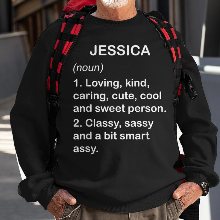 Jessica Definition Personalized Custom Name Loving Kind Sweatshirt Gifts for Old Men