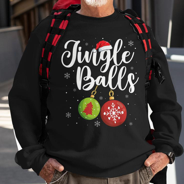 Jingle Balls Christmas Funny Matching Couple Chestnuts V2 Men Women Sweatshirt Graphic Print Unisex Gifts for Old Men